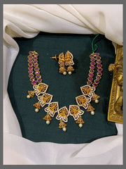 Beautiful Lakshmi Necklace In Nakshi - NN00710