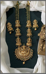 Lakshmi Haram With Pearls In Nakshi - NH00352