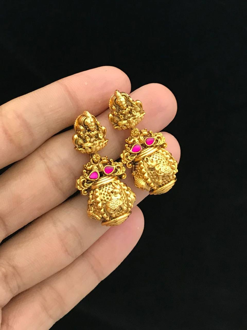 Jadau Lakshmi Earrings - KE00569