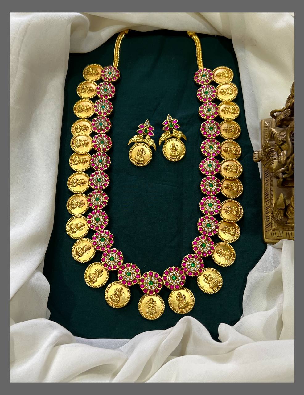 Bottu Kaasu Haram With Earrings - Kh00355