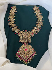 Lakshmi Haram with attach Pendent in Kundan - KH00188
