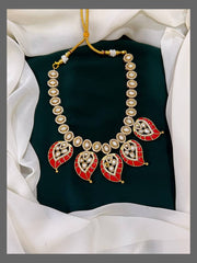 Jadau Mango Necklace And Mangoes - KN00273