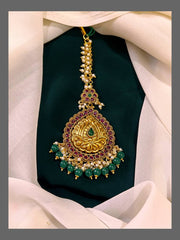 Beautiful Ruby Maang Tikka - HA0060