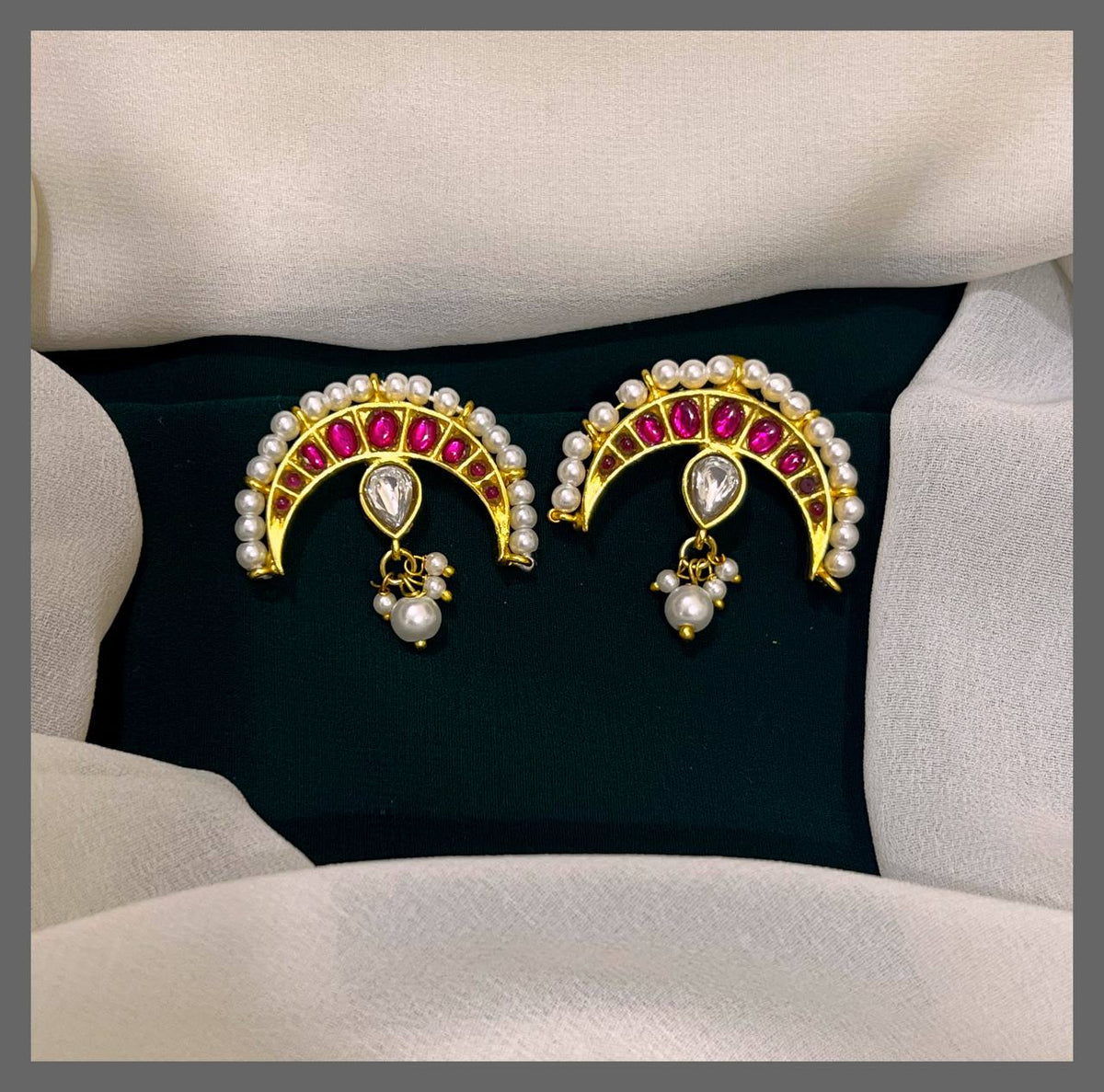 Moon Shape Bugadi In Gold Polish - BU0099