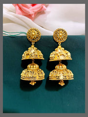 Light Weight Jhumki In Nakshi - NE00391
