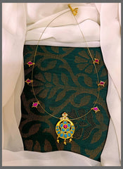 Beautiful Invisible Chain In Kundan - KN00436