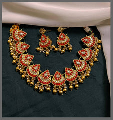 Double Side Necklace  In Nakshi - NN00631