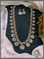 Small Peacock Pendant with White Stone Haram in  Diamond - DH0046