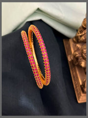 Ruby Bangles in Nakshi - BG00475