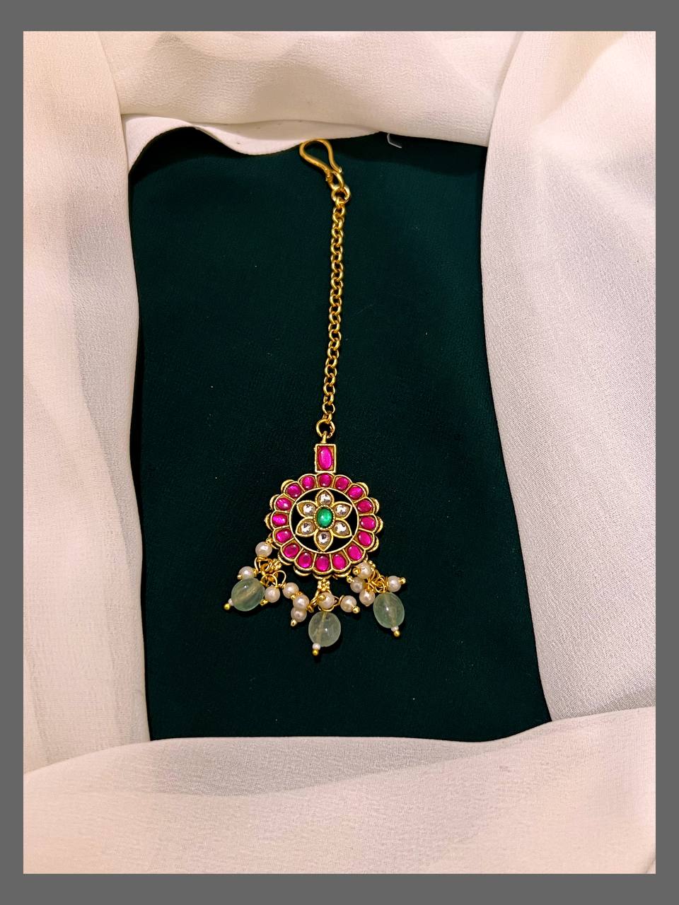 Flower Maang Tikka - HA0056