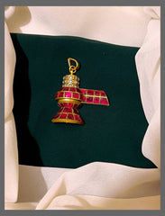 Shivaling Pendent In Kundan - KP00151