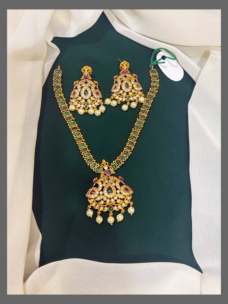 MultiColor Necklace In Nakshi - NN00379