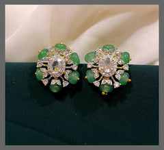 Emerald Stud In Nakshi - NE00438