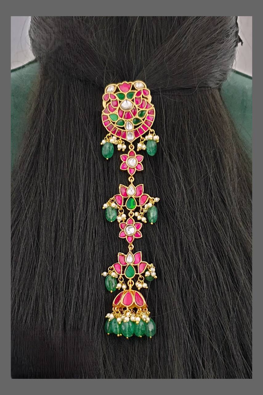 Peacock Kundan Jada Billa - HA0080