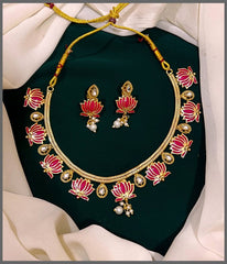 Lotus Choker in Nakshi - NN00419