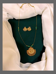 Invisible Chain With Lakshmi Pendent In Nakshi - NN00497