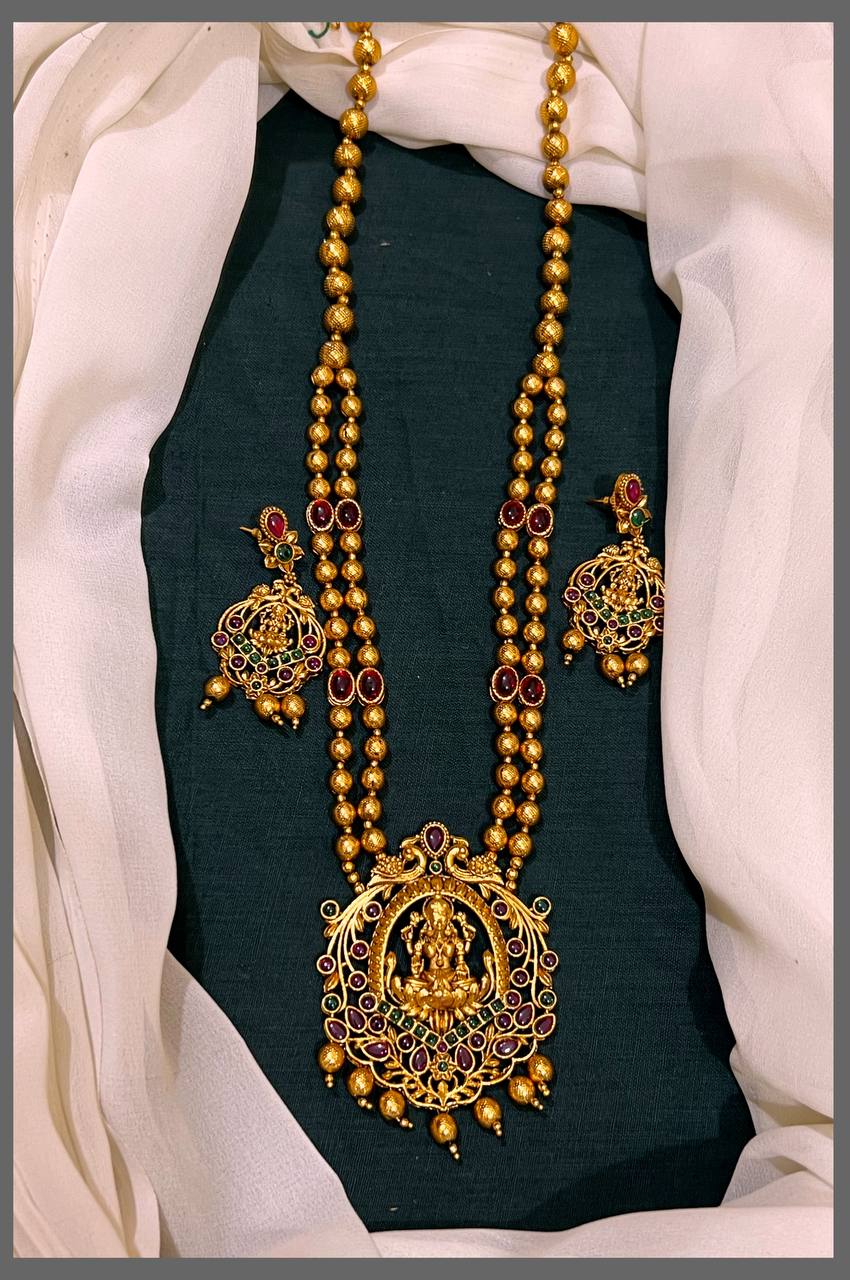 Small Beads with Lakshmi Pendent - PB00248