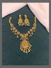 Lakshmi Pendent with Heart shape Chani In Nakshi - NN00557