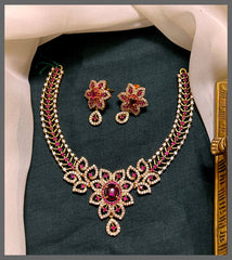 Beautiful Stone Necklace In Nakshi - NN00671
