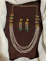 Pearls Layer Set Jadau Pendants Side - PB00449