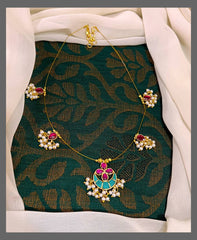 Invisible Chain In Kundan - KN00437