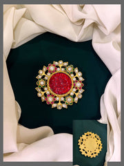 Beautiful Multi Flower Kundan Pendent - KP0050