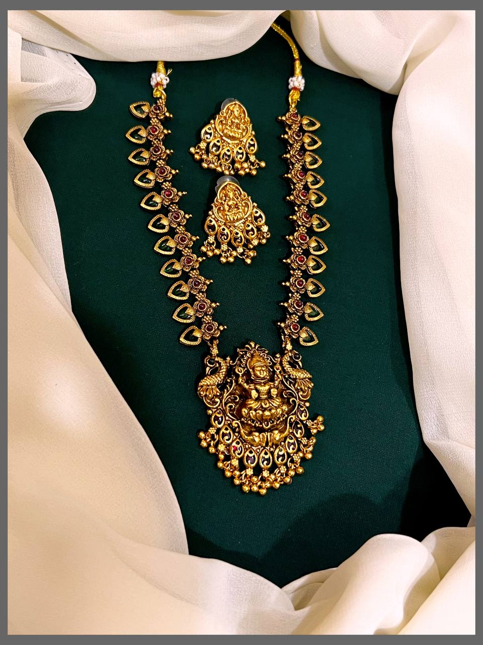 Beautiful Lakshmi Necklace In Nakshi - NN00498