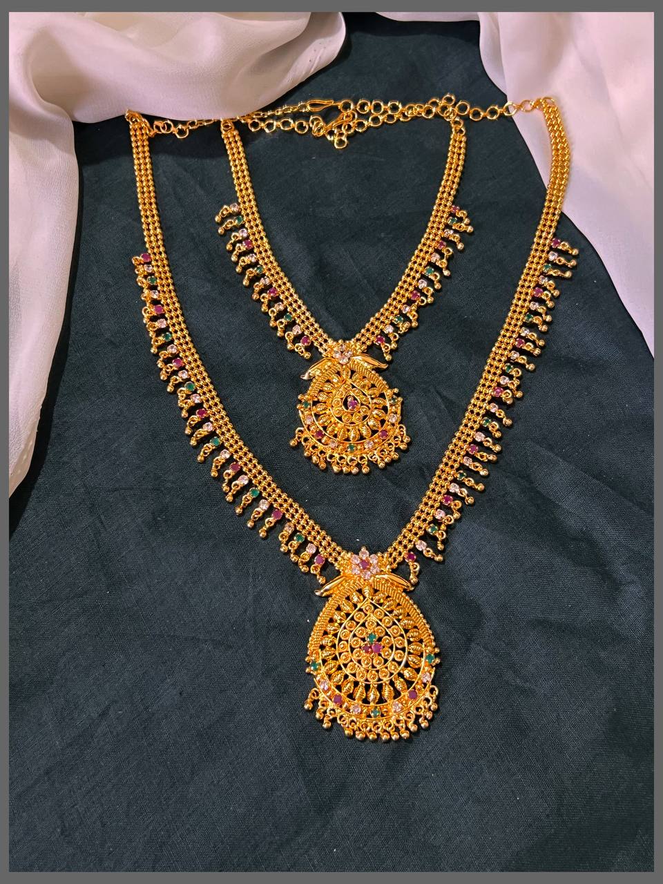 Antique  Kerala Design Bridal Set in Nakshi - BR0042