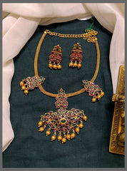 Nanu Chain With Multicolor Flower and Mango Pendant - NN00670