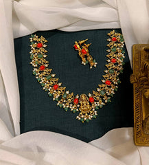 Nakshi Lakshmi Coral Necklace - NN00840