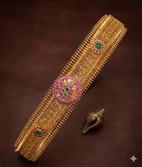 Beautiful Nakshi Pota Pendant Waist Belt - WB0025