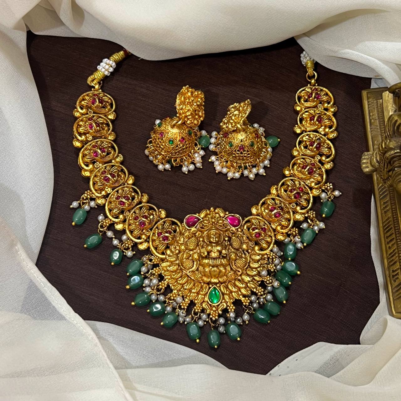 Nakshi Lakshmi Neckalce With Jhumki - NN00915