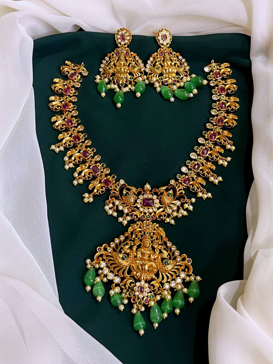 Lakshmi Pendent in Nakshi Necklace  - NN0089