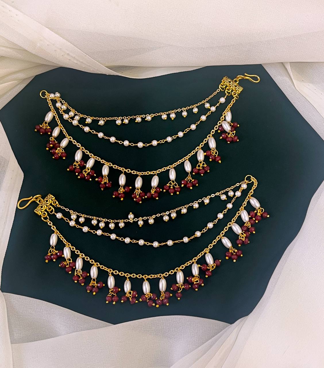 Rice pearl Matilu with Marron pearl - MT008