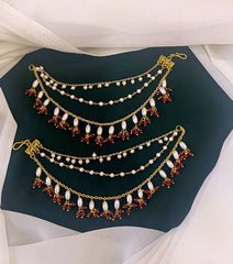 Rice pearl Matilu with Marron pearl - MT008