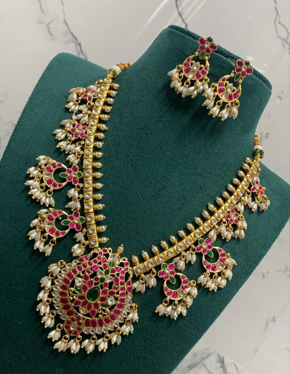 Jadau Guttipusalu Necklace - KN00369