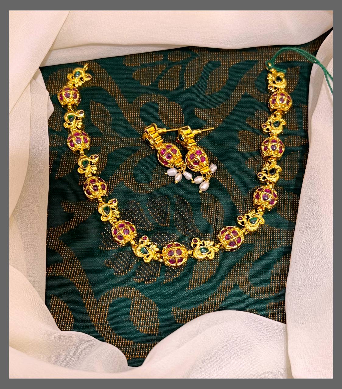 Multi Necklace In Nakshi - NN00328