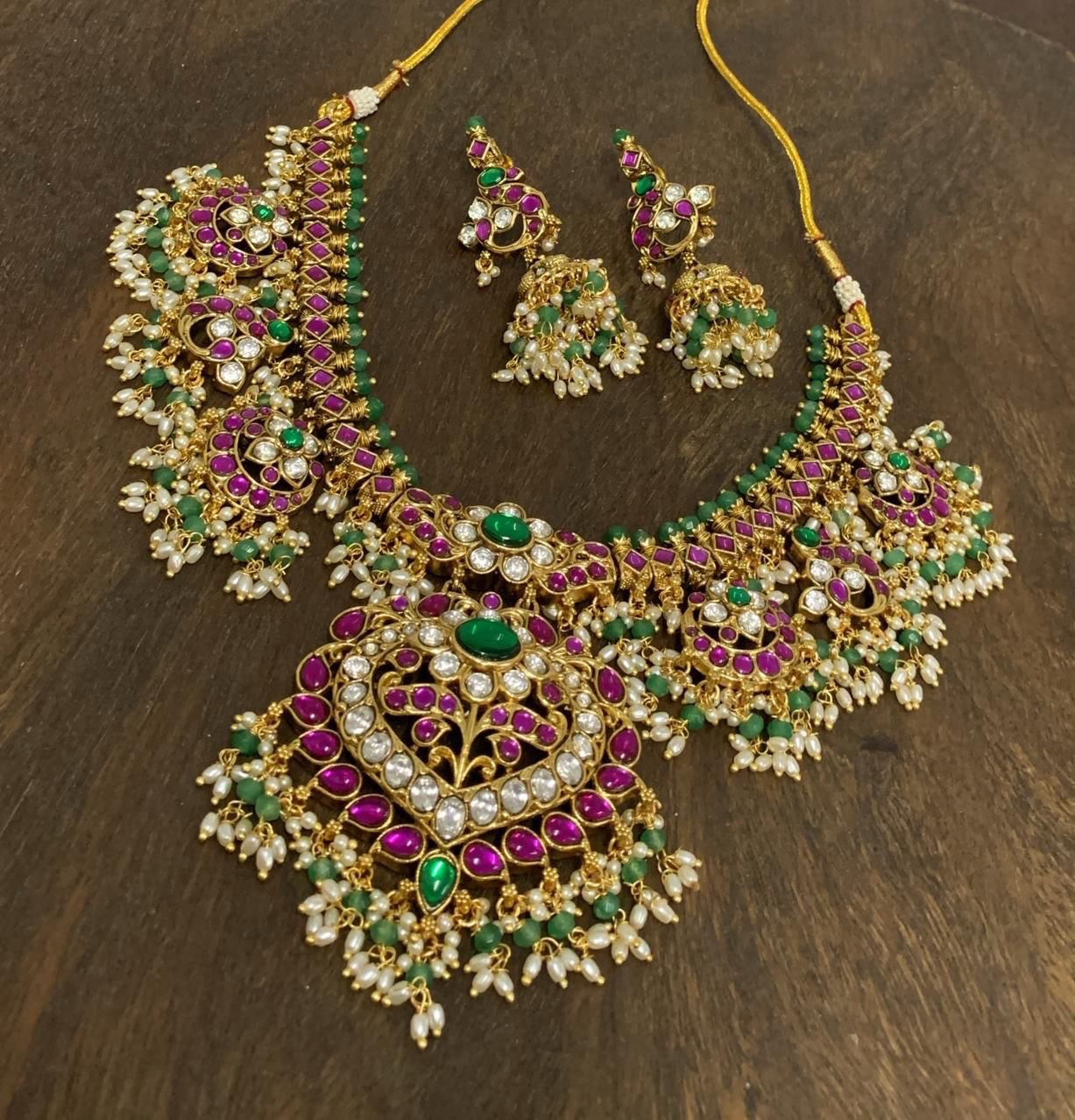 Jadau Guttipusalu Necklace - KN00462