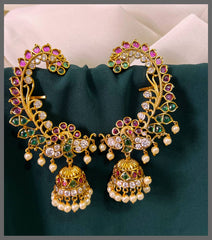 Multi Color Nakshi Finish Earcuff - NE00463