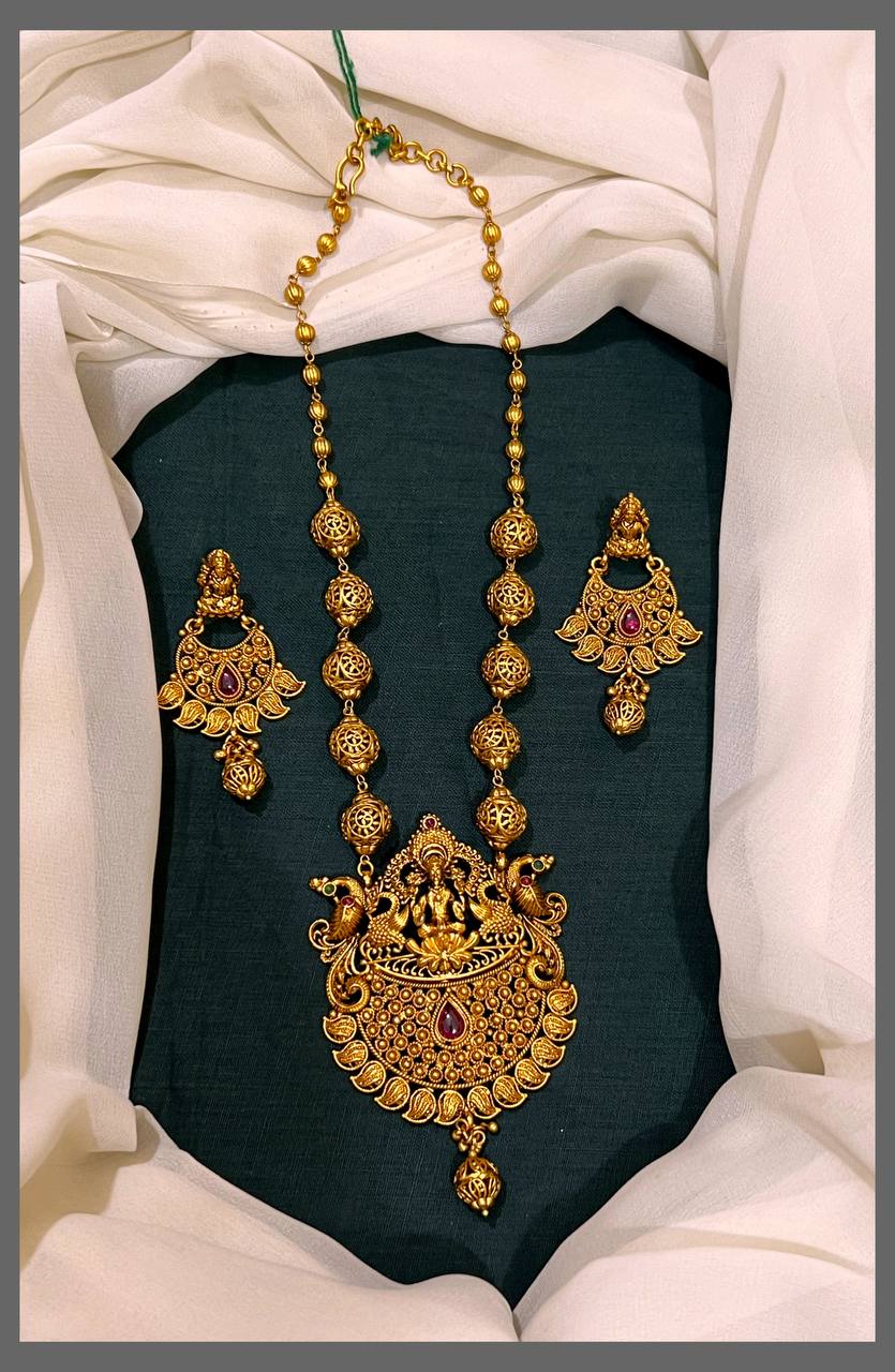 Golden Pearl Haram with Lord Pendent - PB00232