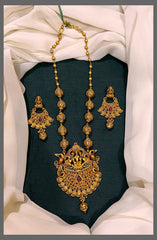 Golden Pearl Haram with Lord Pendent - PB00232