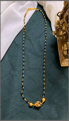 Small Pearl with Beautiful Golden Pearl Pendant Haram - PB00458