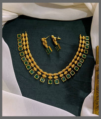 Beautiful Stone Necklace In Nakshi - NN00703