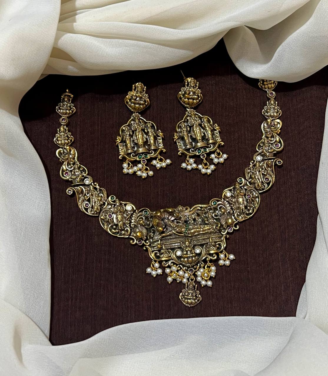 Anantha Padmanabha swamy Victorian Polish neckpeice - NN0042