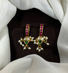 Cute Flower Patter Leaf Jadau Bugadi - BU0025