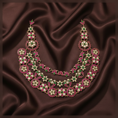 Beautiful Jadau Kundan Necklace - KN00438