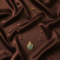 Beautiful Invisible Chain In Kundan - KN00436