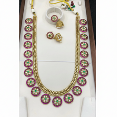 Jadau Bottu Long Haram With Jhumki - KH00373