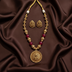 Nakshi Necklace with Lakshmi Pendant - NN00859