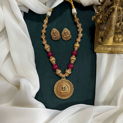 Nakshi Necklace with Lakshmi Pendant - NN00859